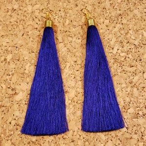 Long Tassel Drop Earrings